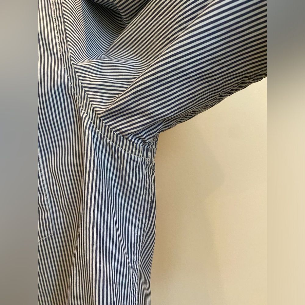 Gap Navy and White Striped Button Down Dress Shirt Men's Sz XL Tall - Picture 11 of 16
